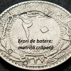 Moneda istorica 20 PARA - TURCIA, anul 1910 * cod 1421 = multe erori de batere