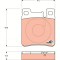 TRW GDB1123 COTEC set placute frana,frana disc
