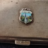 Georg Adam Scheid Viena, tabacheră, argint cu emaille din 1900