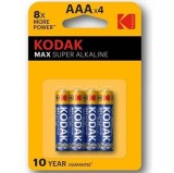 Kodak-Max Super Baterii Alcaline Aaa LR03 Blister * 4