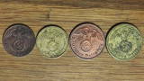 Germania nazista -set colectie istoric- 1 2 5 10 Pfennig Reichspfennig 1937-1939, Europa