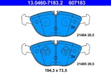 ATE 13.0460-7183.2 set placute frana,frana disc