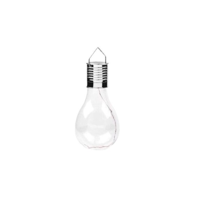 Lumină Solară LED Decorativă &icirc;n Formă de Bulb pentru Exterior Emazing, Suspendată, IP65, Transparentă, cu Lumină Caldă