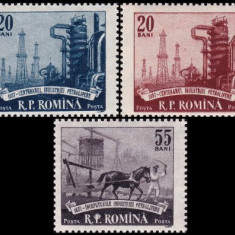 1957 - Centenarul industriei petroliere romane, serie neuzata