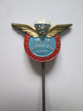Rara! Insigna al 4-lea campionat mondial de parasutism Bratislava 1958