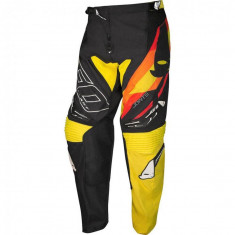 MBS Pantaloni motocross/enduro Ufo Plast Joints, negru/galben, 52, US=34, Cod Produs: PI04446K52