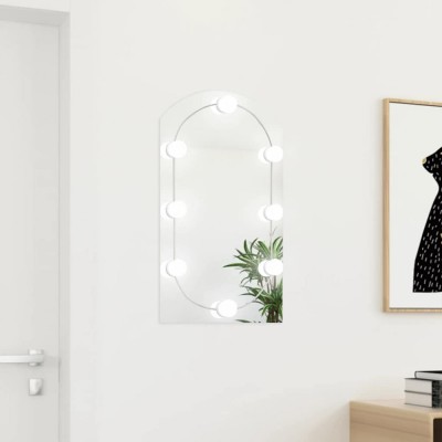 Oglindă cu lumini LED, arcadă, 70x40 cm, sticlă foto