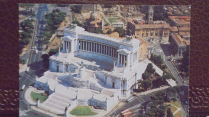 ITALIA - ROMA - ALTARE DELLA PATRIA SI CAPITOLIU - VEDERE AERIANA - NECIRCULATA