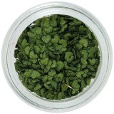 Decorații pentru unghii - inimi din material oliv &icirc;nchis, INGINAILS