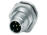 Conector M12 soclu, 5 pini, tată, drept, IP67, 4A