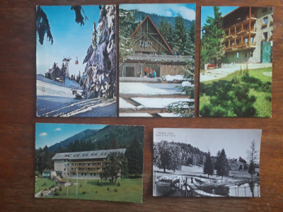 Lot 5 carti postale vintage cu Poian Brasov / CP1 foto