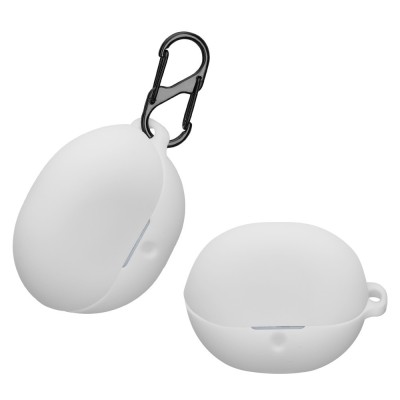 Husa Casti Kwmobile pentru SoundPEATS Clear, Alb, Silicon, KWM0000259W001C foto