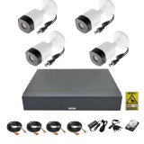 Sistem supraveghere video complet 4 camere exterior FULL HD cu IR 20m, DVR 4 canale, accesorii si hard 1Tb SafetyGuard Surveillance, Dahua