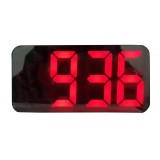 Ceas electronic cu LED rosu,alarma,format ora 12/24 h,oglinda,forma dreptunghi