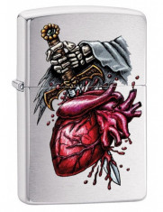 Bricheta Zippo 29406 Dagger Through Heart foto