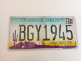 Arizona Inmatriculare USA original, decor de perete