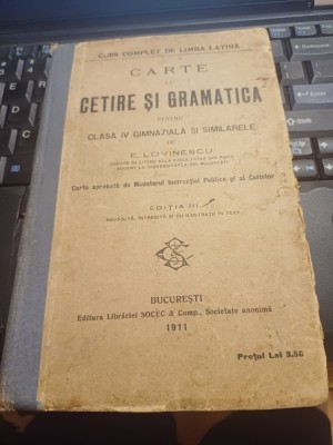 E. Lovinescu - Curs complet de limba latină. Carte de cetire și gramatică pentru clasa IV gimnazială și similarele foto