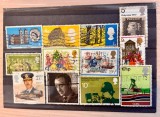 Marea Britanie &ndash; Lot 11 timbre comemorative Regina Elisabeta a II-a (1970&ndash;1976) &ndash; ștampilate _A1
