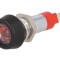 Lampă de control LED roşie 24-28V &Oslash;8.2mm