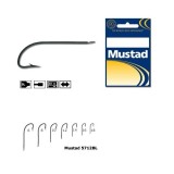 CARLIG MUSTAD CRISTAL NEGRU FIN TIJA LUNGA nr10 10 buc/plic