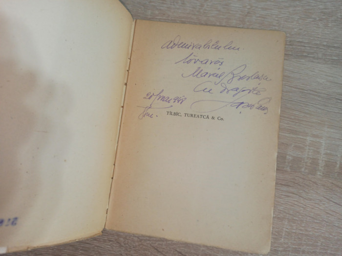 Sasa Pana( dedicatie/ semnatura) Tilbic , Tureatca &amp; Co. , 1948 , ed. 1