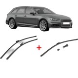 Cumpara ieftin Set 3 stergatoare AUDI A4 B9 Avant (8W5, 8WD) 2015-2020, parbriz si luneta, Valeo HydroConnect