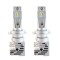 Set 2 LED-uri Auto Techstar&reg; M3, H7, 40w, 8000 Lumeni, 6500K, AUTO, 12-24 Volti, ZES, Canbus, Miez Cupru, Radiator Aluminiu
