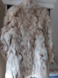Haină blană vulpe argintie