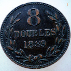 E.020 GUERNESEY GUERNSEY 8 DOUBLES 1889 H