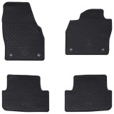 vidaXL Covor pentru mașină 4 pcs Negru Cauciuc 42029135