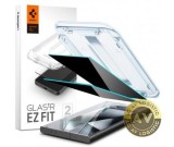 Folie de protectie Ecran Privacy Spigen EZ FIT pentru Samsung Galaxy S24 Ultra S928 Sticla Securizata Full Glue Set 2 bucati