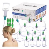Set ventuze chinezesti cu vacuum 12 piese si pompa Soulima