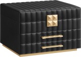 Cumpara ieftin Cutie de bijuterii Songmics Negru 24x21.5x15.8 cm