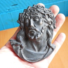 APLICA DECORATIVA VECHE - FACUTA DIN ALIAJ PLUMB - ISUS HRISTOS foto