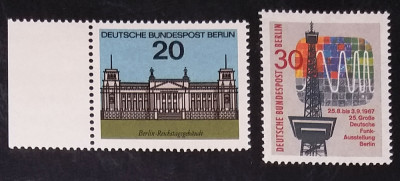 GERMANIA (BERLIN) 1964/1967 - ARHITECTURA. TELECOMUNICATII, SERII MNH, PT1 foto