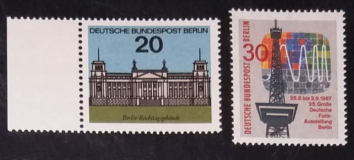 GERMANIA (BERLIN) 1964/1967 - ARHITECTURA. TELECOMUNICATII, SERII MNH, PT1