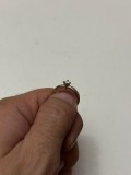 Inel Aur Alb 18K, Diamant 0.15ct, Solitaire, 3.7g, Marimea 54, Logodna