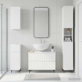Cumpara ieftin Set de dulapuri pentru baie, 4 piese ZWOLLE Alb foarte lucios