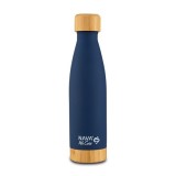 Sticla termoizolanta calatorii bambus Nava 500 ml navy FitLine Training