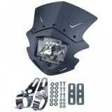 Masca universala pentru faruri de motocicleta Gothic incl. far &icirc;n aspect de carbon Performance AutoTuning