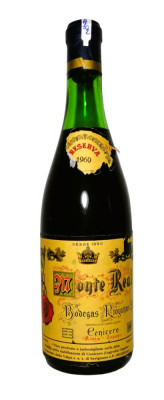 A 102 -vin ROSU RESERVA MONTE REAL, ESPANA, cl 75 gr 13 recoltare 1960 foto