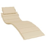 Cumpara ieftin Perna de sezlong, bej, 186x58x4 cm, textil oxford