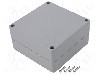 Carcasa ABS, 120mmx120mmx60mm, IP67, GAINTA - G386-IP67