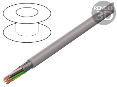 Cablu UNITRONIC LiHCH 10x0,25mm2 Gri-Bej 60V foto
