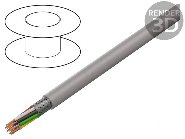 Cablu UNITRONIC LiHCH 10x0,25mm2 Gri-Bej 60V