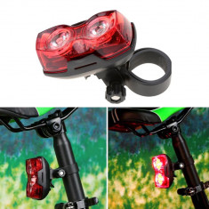 Stop pentru Bicicleta 2 led-uri 3 moduri iluminare montare spate