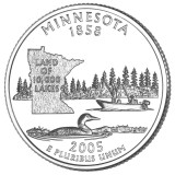 SUA - QUARTER MINNESOTA 2005 P - VF / SERIA STATELE SUA, America de Nord