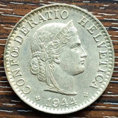 (M2054) MONEDA ELVETIA - 20 RAPPEN 1944