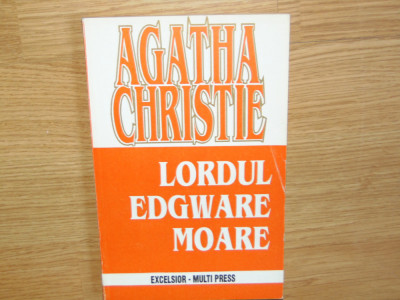 LORDUL EDGWARE MOARE -AGATHA CHRISTIE foto