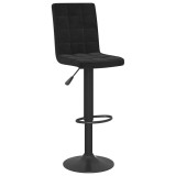 Cumpara ieftin Scaun de bar, negru, catifea